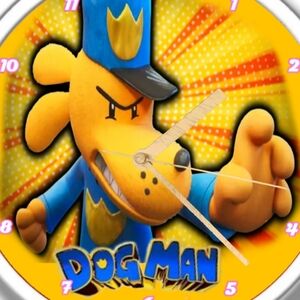 Dog Man clock